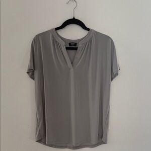 Jones New York Soft Gray Blouse